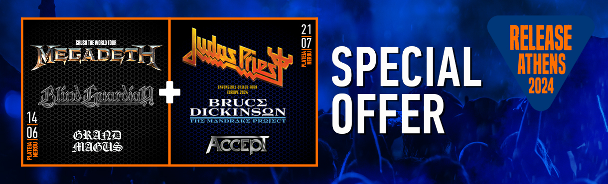 Release Athens 2024: 2day offer / Megadeth + Judas Priest/Bruce Dickinson