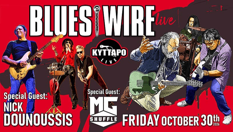 BLUES WIRE Live | Special Guests: NICK DOUNOUSSIS - MG SHUFFLE