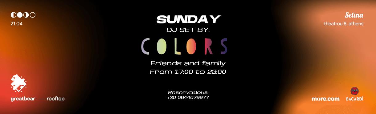 Colors - Sunday 21 April