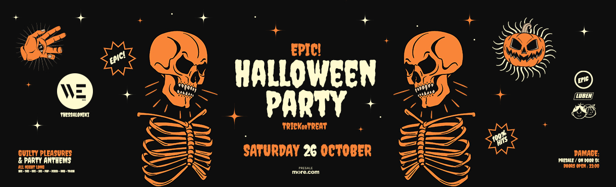 EPIC Halloween Party | Sat. 26 Oct | WE