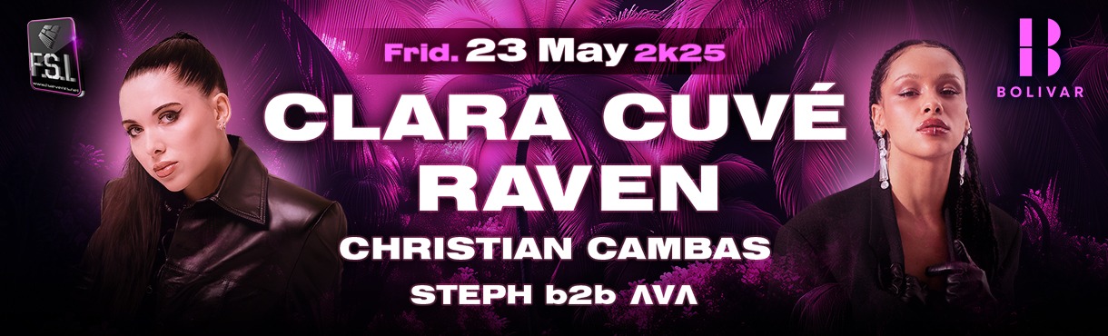 Clara Cuve I Raven I Fri May 23 I Bolivar