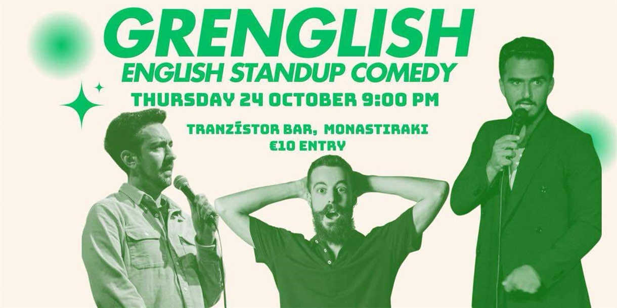 GrEnglish Standup Comedy 24th October