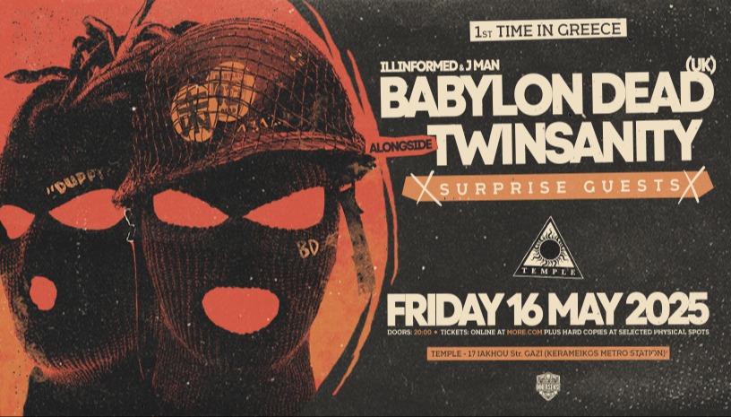 BABYLON DEAD (UK) with TWINSANITY & Very Special Guests - Temple 16 May 