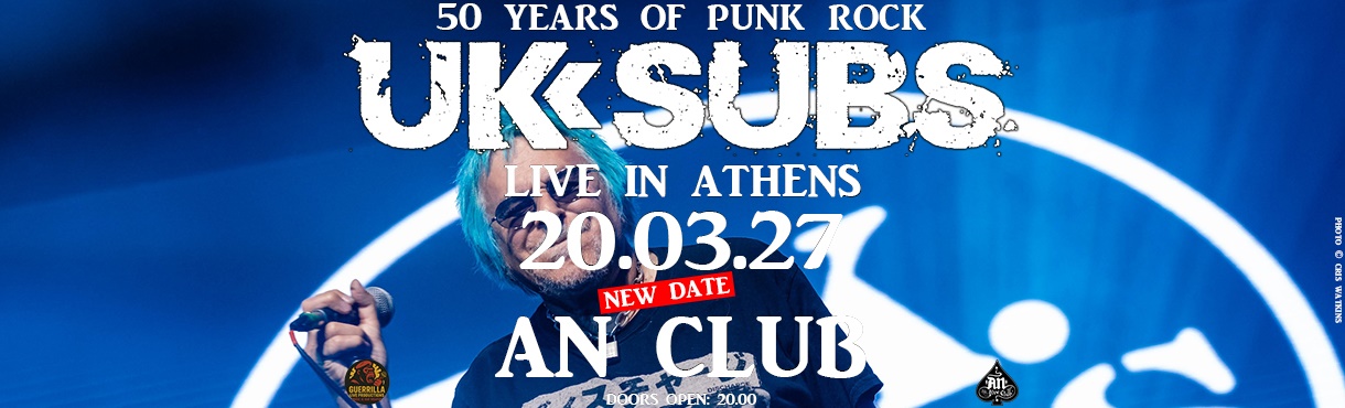 U.K. SUBS live in Athens | Εισιτήρια online! | Public.gr Tickets