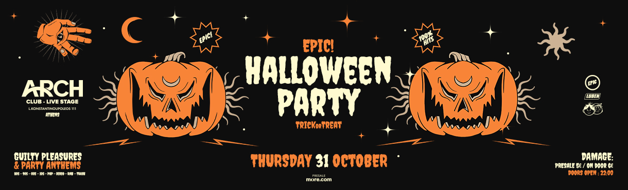 EPIC Halloween Party | Thu. 31 Oct | ARCH