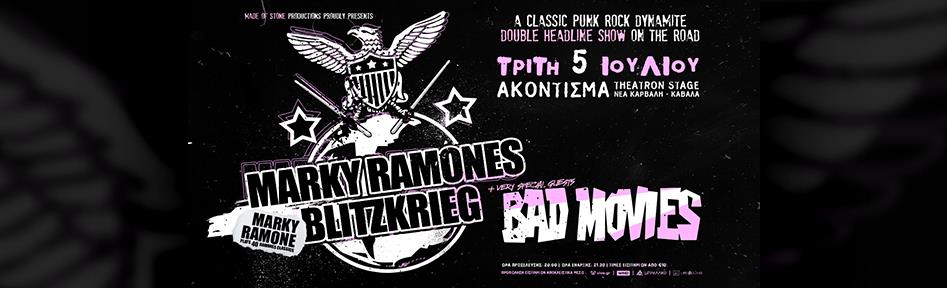 MARKY RAMONE's BLITZKRIEG & BAD MOVIES live!