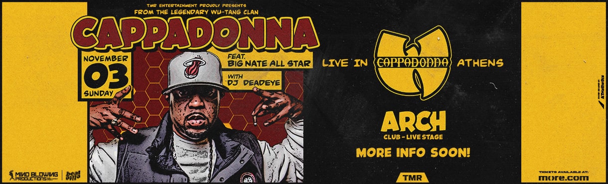 CAPPADONNA (WU-TANG) LIVE IN ATHENS